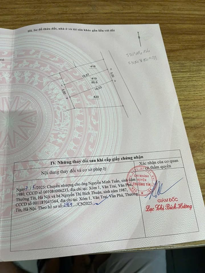 Đất nền Hướng Xá, Quất Động, Thường Tín 80.6m² giá chỉ 400 triệu - Đường ô tô đỗ cửa!