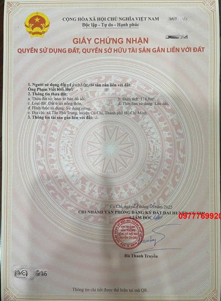 Đất nền Tân Phú Trung 120m² - 180m² giá chỉ từ 15 triệu/m² - Đầu tư sinh lời!