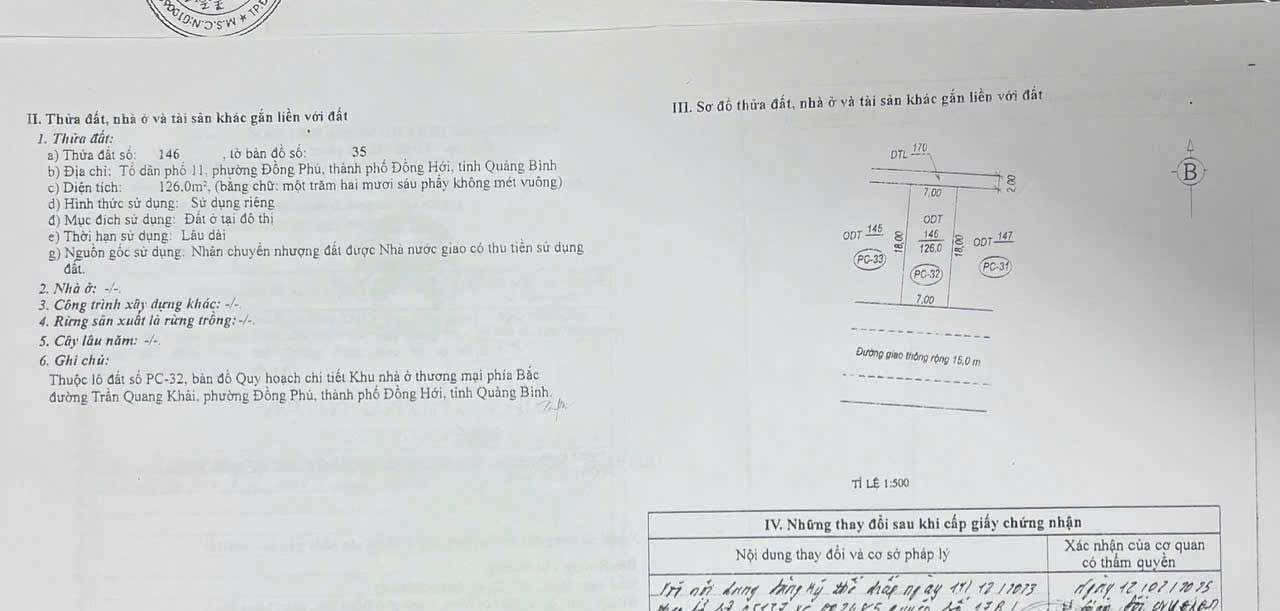 Đất nền dự án Bắc Trần Quang Khải 126m² - Vị trí đắc địa tại Đồng Hới