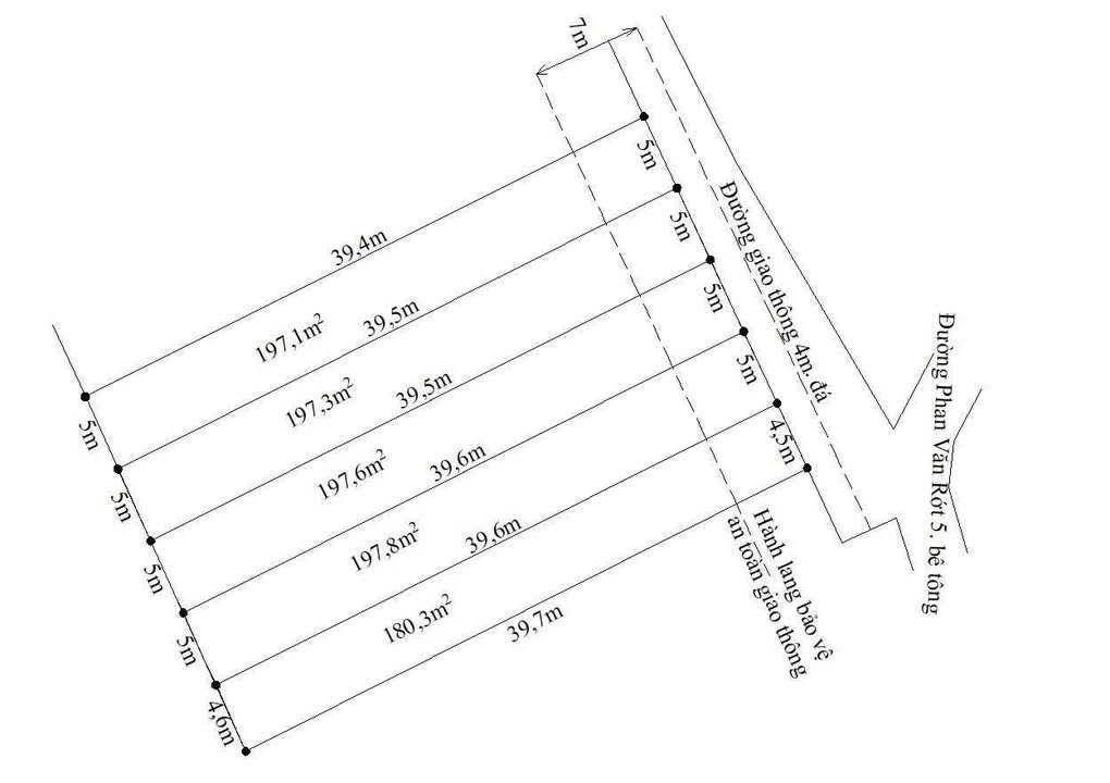 Đất thổ cư 197m² xã Tân Trụ, Tây Ninh - Giá 739 triệu, đầu tư sinh lời!