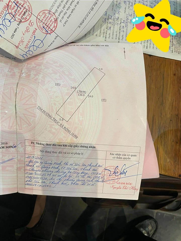 Đất nền chính chủ Nam Sầm Sơn 120m² giá 1.3 tỷ - Cơ hội đầu tư tuyệt vời!