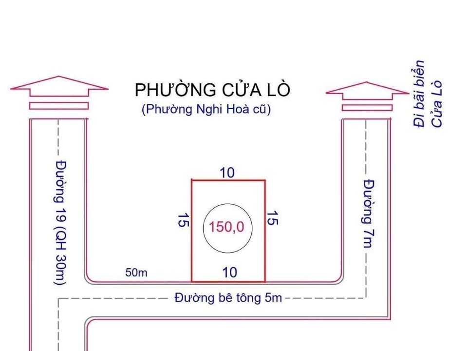 Đất biển Cửa Lò 150m² giá chỉ 1.9 tỷ - Cơ hội đầu tư hiếm có!