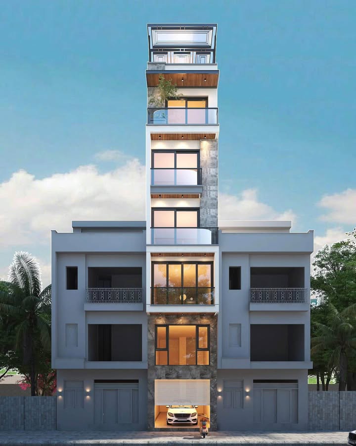 Nhà 7 tầng Ngọc Thụy 52m² giá 15.5 tỷ - Thiết kế hiện đại, thang máy