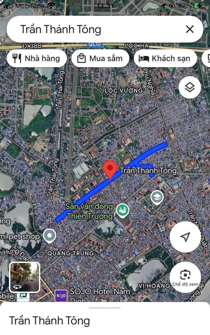 Nhà mặt phố Trần Thánh Tông, Nam Định 50m² giá 6.8 tỷ - Kinh doanh đắc địa!