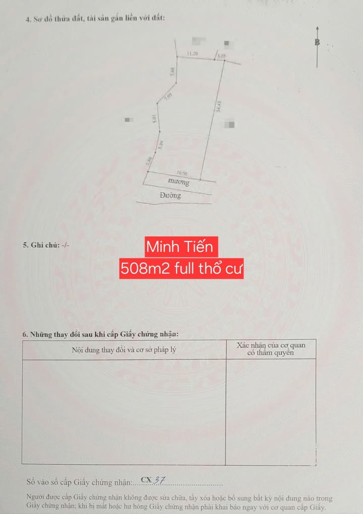 Đất nền Tiên Tiến Phù Cừ 500m² chỉ 4 tỷ - Đầu tư sinh lời ngay!