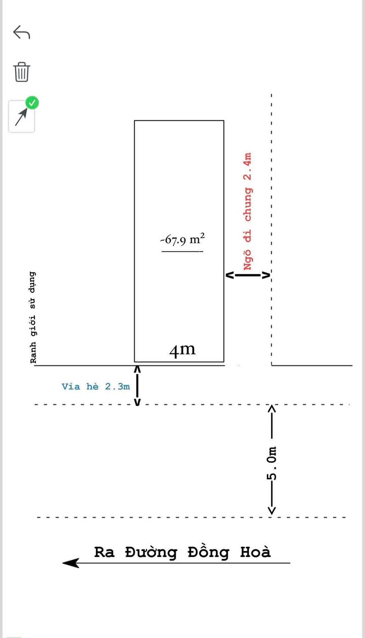Đất nền Đồng Hòa, Kiến An 67.9m² giá 3.88 tỷ - Chính chủ bán gấp!