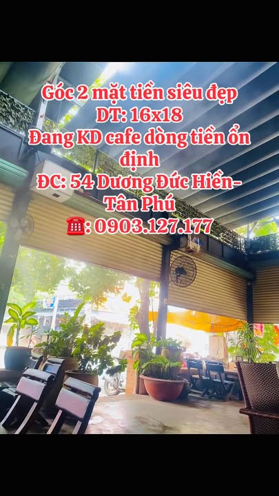 FrontHouse 288m² tại Tân Phú giá 39.8 tỷ - Kinh doanh cafe siêu lợi nhuận!