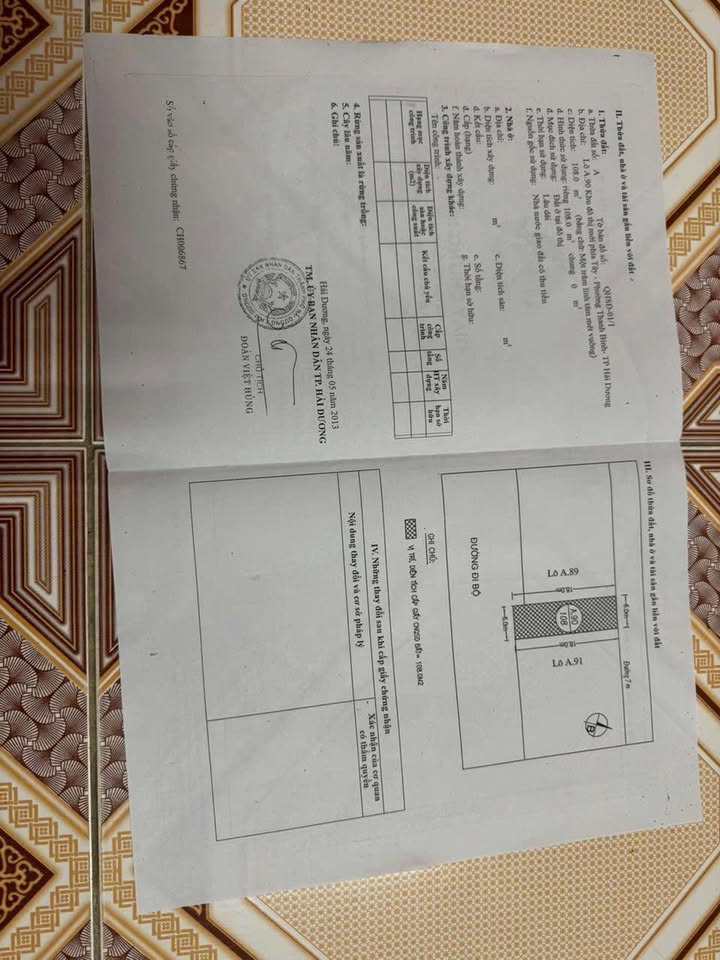 Đất nền kinh doanh tại chợ Hội Đô, Hải Dương 108m² - Mặt tiền 6m, 2 mặt đường!