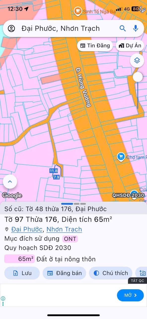 Nhà cấp 4 mới xây tại xã Đại Phước, Nhơn Trạch 65m² giá 2 tỷ - Tiện nghi gần chợ!