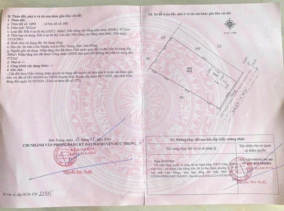 Đất mặt tiền đường QL20, Liên Nghĩa, Đức Trọng 5022m² giá 50 tỷ - Cơ hội đầu tư hấp dẫn!