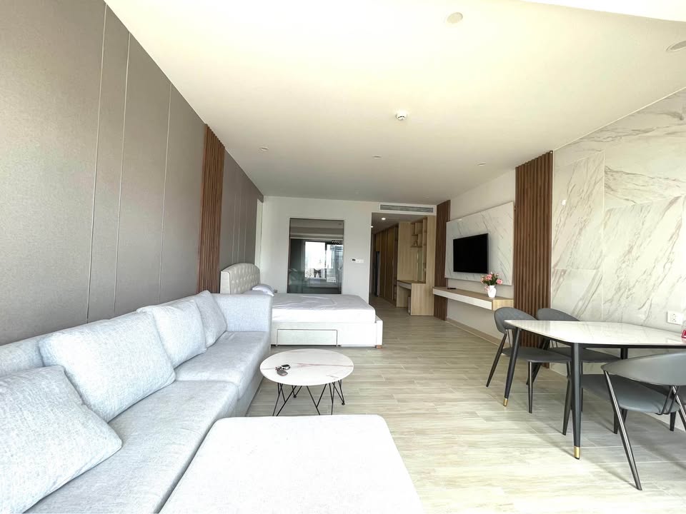 Cho thuê căn studio Goldcoast Nha Trang 35m² giá 15 triệu - Full nội thất, view biển đẹp!