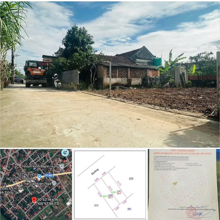 Đất nền mini tại Đông Tảo - Khoái Châu - 54m² giá chỉ 30 triệu/m² - Đầu tư sinh lời!