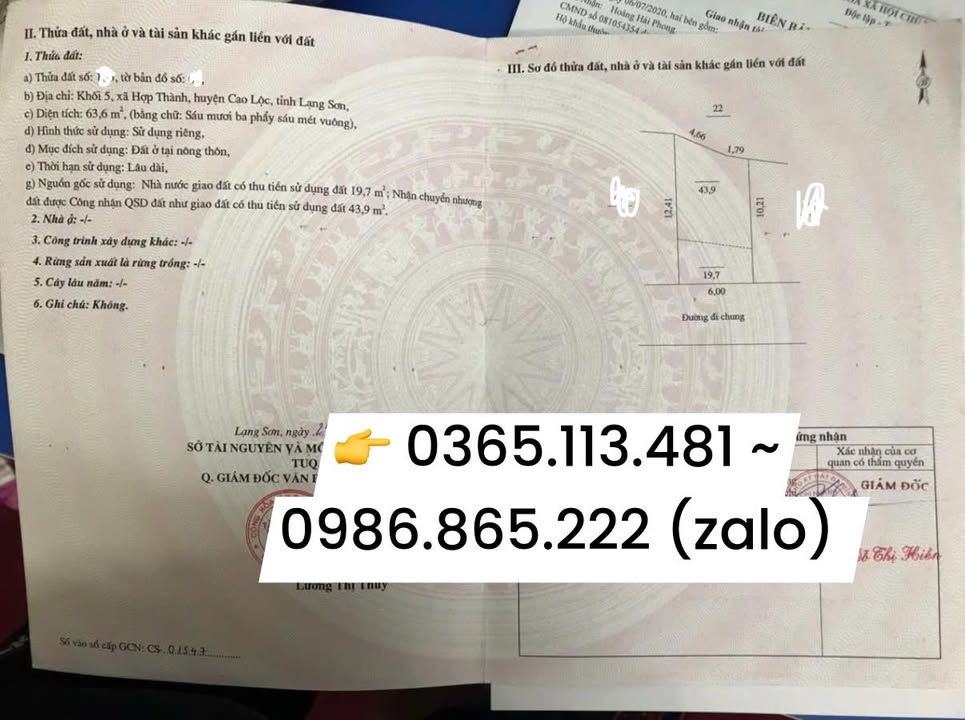 Bán gấp 2 lô đất tại ngõ 362 Ngô Quyền, Lạng Sơn - Vị trí vàng, giá tốt!