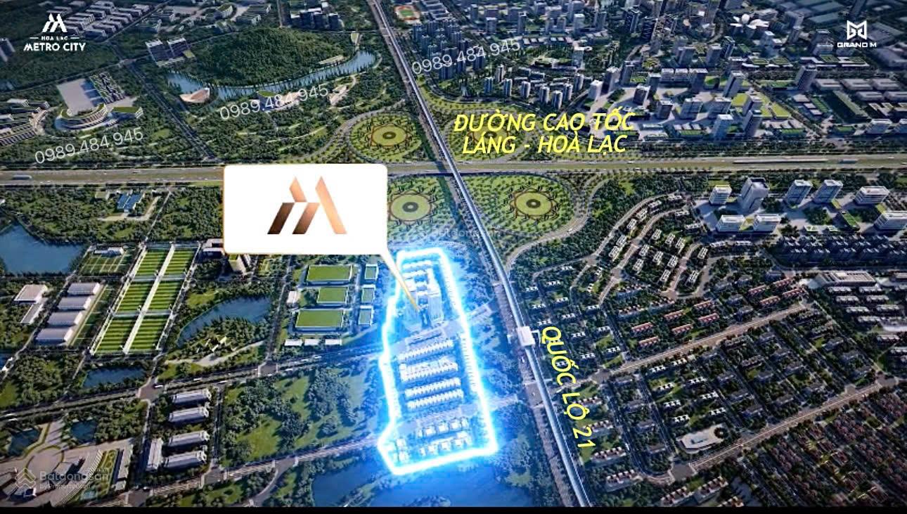 Bán đất liền kề Hòa Lạc Metro City 160m² - Đầu tư BĐS công nghệ cao sinh lời bền vững!