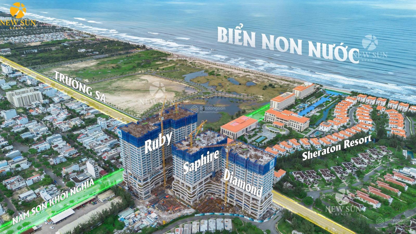 Căn hộ 2PN Newtown Diamond Đà Nẵng 83m² giá chỉ 4.3 tỷ - View biển tuyệt đẹp!
