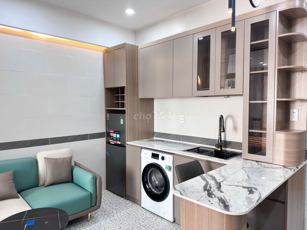 Căn hộ Bình Thạnh 45m² giá 12.5 triệu - Nhà mới, tiện nghi đầy đủ!