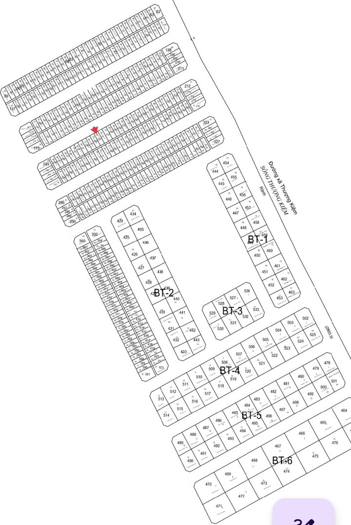 Đất nền khu phố 7, xã Phát Diệm 108m² giá 1.5 tỷ - Hướng Bắc thuận lợi
