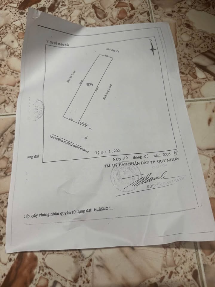 Nhà mặt tiền đường Huỳnh Thúc Kháng, Quy Nhơn 80m² giá 6 tỷ - Đầu tư sinh lời ngay!