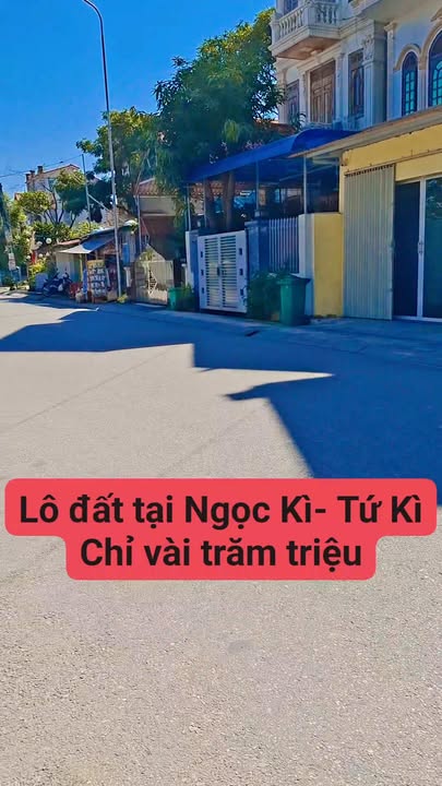 Đất nền Ngọc Kỳ, Tứ Kỳ 100m² giá chỉ vài trăm triệu - Cơ hội đầu tư tuyệt vời!