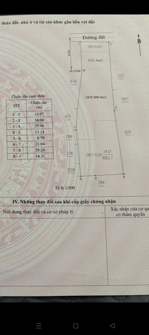 Đất đẹp Tân Vĩnh Hiệp 1.093m² giá 9.6 tỷ - Cơ hội đầu tư sinh lời!