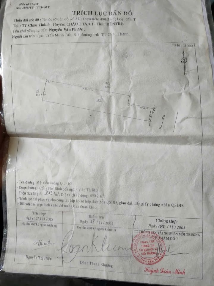 FrontHouse mặt tiền Quốc lộ 60 Châu Thành 490m² giá 4.6 tỷ - Sẵn sàng kinh doanh!