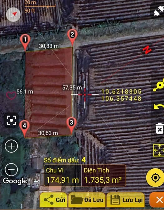 Đất nền Mỹ Thạnh, Thủ Thừa 1.750,9m² giá 1,2 tỷ - Có thể xây nhà vườn