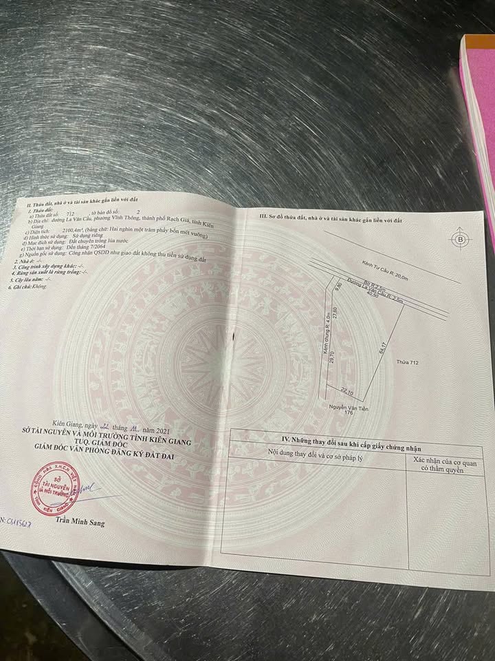 Đất góc 2 mặt tiền đường La Văn Cầu, Rạch Giá 2100m² giá 2.2 tỷ - Cơ hội đầu tư tuyệt vời!