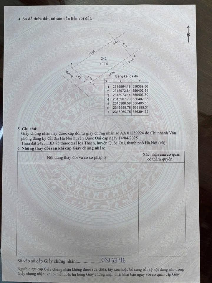 Đất nền 100m² tại Quốc Oai - Mặt tiền 7m, đường ô tô tránh thoải mái!