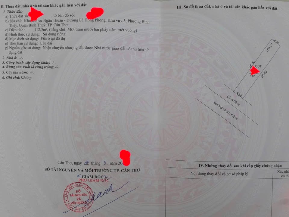 Đất nền tại Kita Airport City Cần Thơ 112.5m² giá 2.15 tỷ - Đầu tư sinh lời ngay!