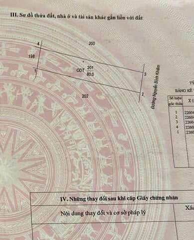 Đất nền Nguyễn Bỉnh Khiêm, 80m², giá 3.6 tỷ - Vị trí đẹp, thương lượng chính chủ!