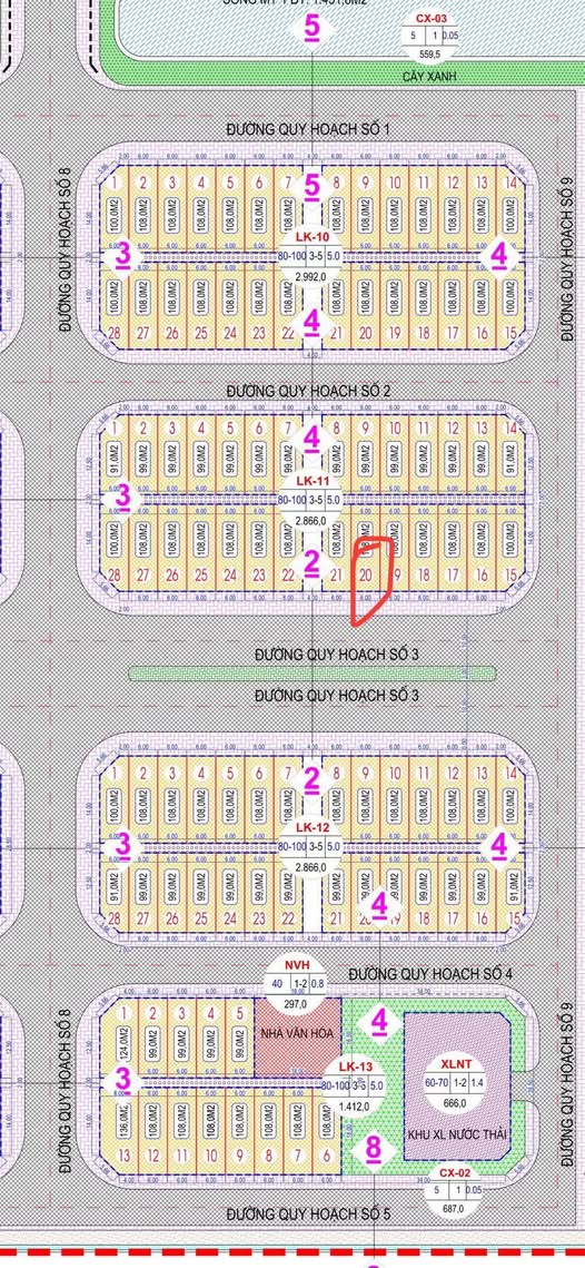 Đất nền Quỳnh Hưng Thái Bình 108m² giá 2.1 tỷ - Hướng Nam, mặt tiền 6m