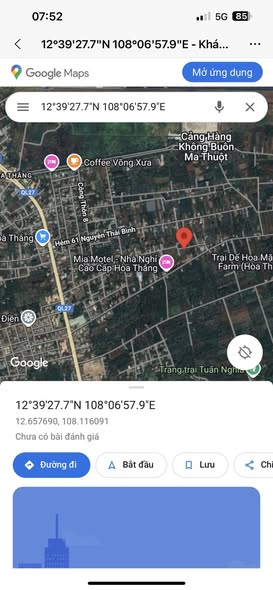 Đất thổ cư Tân Lập, Buôn Ma Thuột 267m² giá 1.45 tỷ - Vị trí vàng gần sân bay!