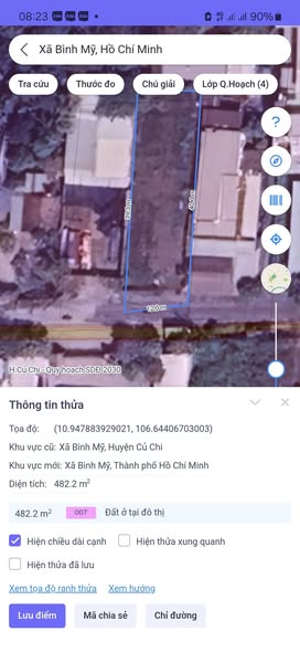 Đất thổ cư 482m² tại ấp 5, Bình Mỹ, Củ Chi - Sổ hồng riêng, xây dựng tự do!