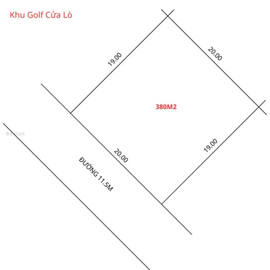 Đất nền Cửa Lò 380m² giá 8 tỷ - Mặt tiền thoáng 20m, đường lớn 11.5m!