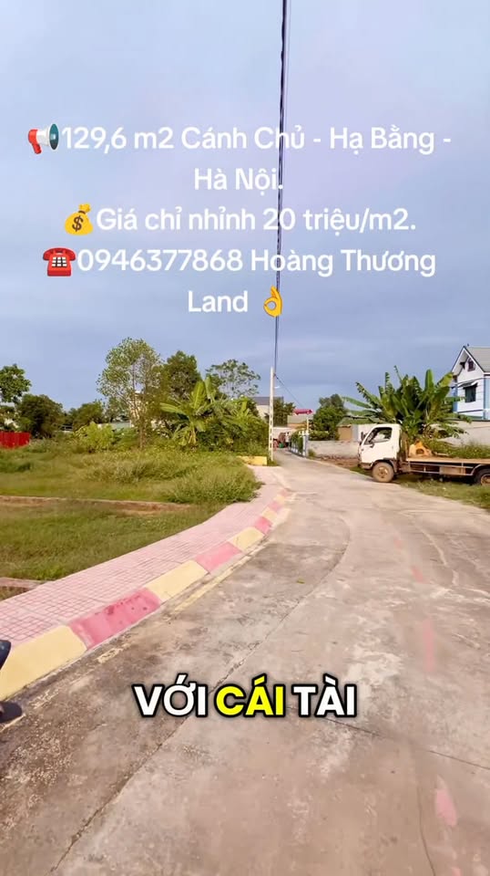 Đất nền Hạ Bằng, Thạch Thất 129.6m² giá chỉ 2.593 tỷ - Cơ hội đầu tư hấp dẫn!