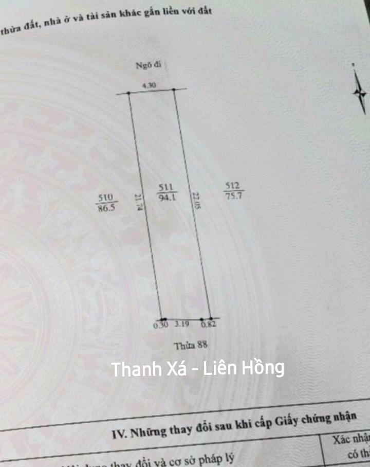 Đất nền Thanh Xá, Thạch Khôi, 94m² giá 1.65 tỷ - Tiềm năng đầu tư hấp dẫn!