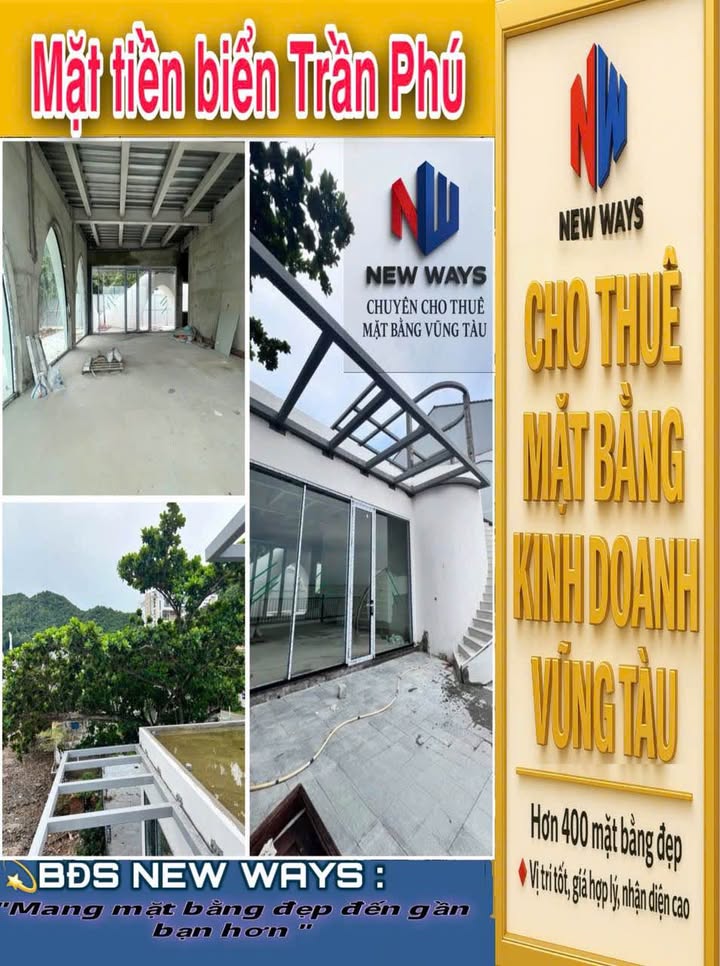 Cho thuê mặt bằng 600m² view biển đường Trần Phú, Vũng Tàu - Đầu tư sinh lời ngay!