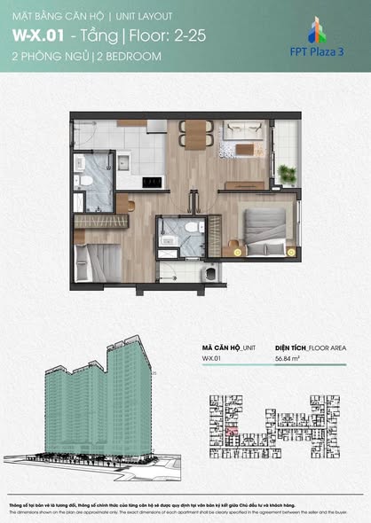 Căn hộ 1PN chung cư FPT Plaza Đà Nẵng 42m² giá 2.29 tỷ - Ngay bàn giao nội thất!