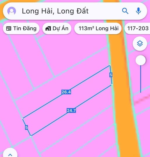 Đất nền Thị Trấn Long Hải 120m² giá chỉ 1.55 tỷ - Cơ hội đầu tư tuyệt vời!