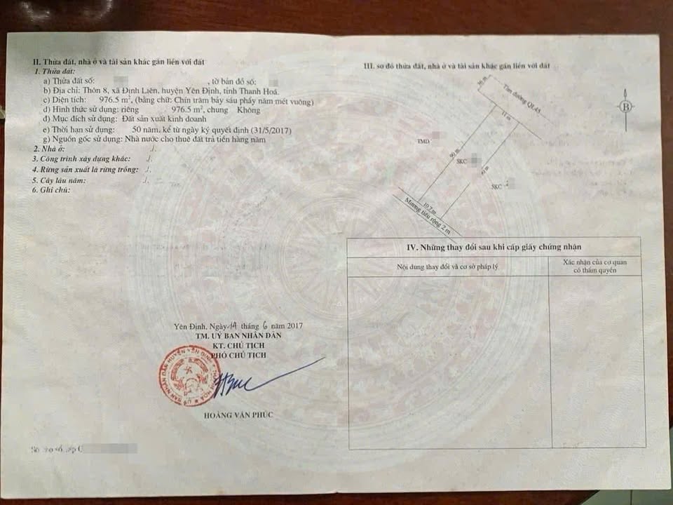 Đất kinh doanh mặt tiền Quốc lộ 45, Định Liên, 990m² - Vị trí đắc địa cho đầu tư!