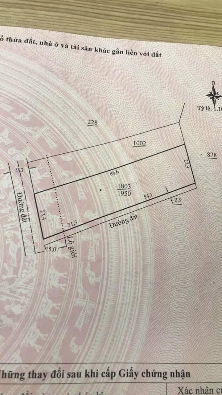 Đất thổ cư Đan Phượng 1978m² giá 150 triệu - Cơ hội đầu tư tuyệt vời!