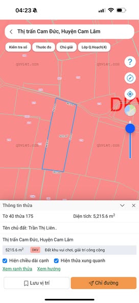 Đất nền TDP Nghĩa Nam Cam Đức 5.215m² giá 1.7 tỷ - Tiềm năng phát triển mạnh!