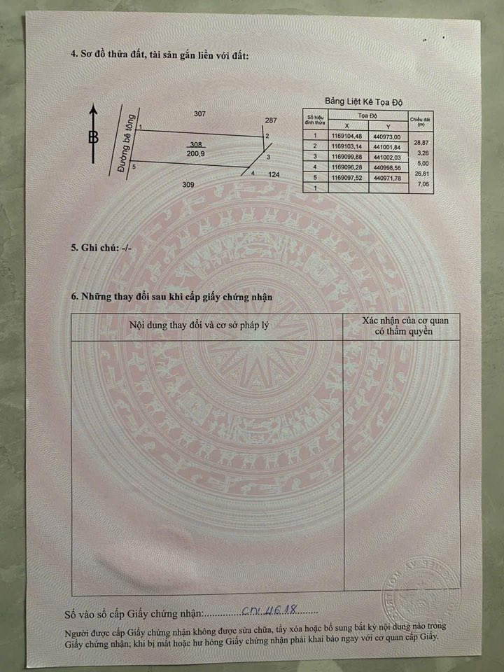 Đất nền Nghĩa Thành Châu Đức 196m² giá 950 triệu - Mặt tiền đường bê tông rộng rãi!