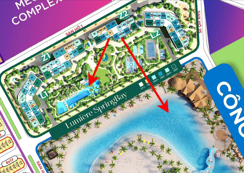 Căn hộ Lumiere Spring Bay 45m² giá 3.8 tỷ - Tầng trung view hồ tuyệt đẹp!