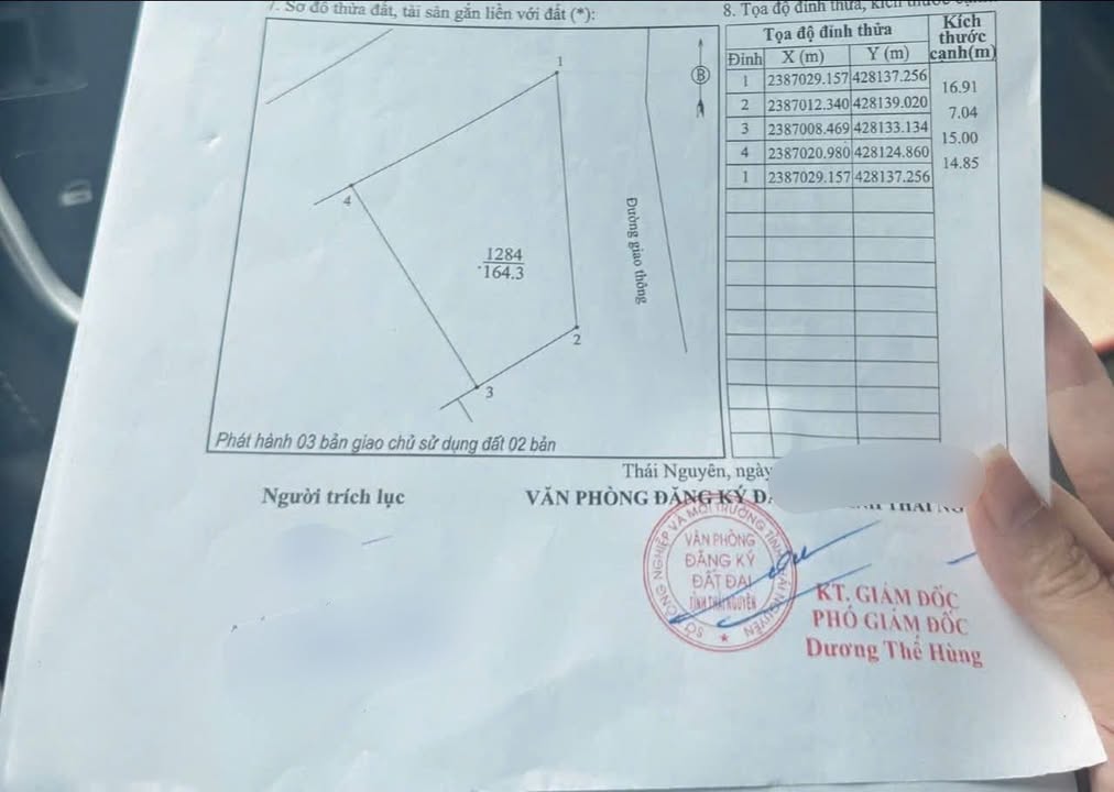 Đất nền 2 mặt đường P. Thịnh Đán - 164m² giá chỉ 3 tỷ - Cơ hội đầu tư hấp dẫn!