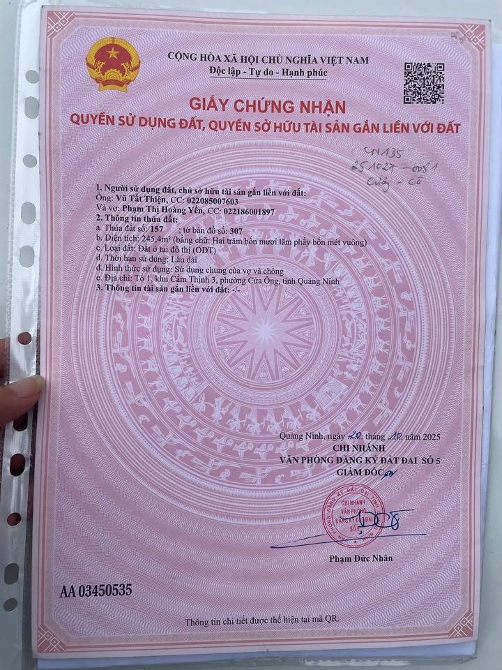 Đất nền Cẩm Thịnh 245.4m² giá 4.9 tỷ - Đầu tư sinh lời ngay!