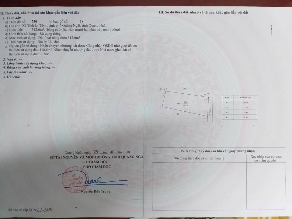 Đất nền Trương Quang Trọng, Quảng Ngãi 312m² giá 1 tỷ - Đầu tư sinh lời ngay!