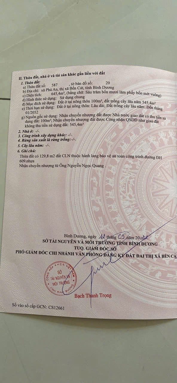 Đất nền Phú An, Bến Cát 680m² giá 4.25 tỷ - Cơ hội đầu tư sinh lợi!