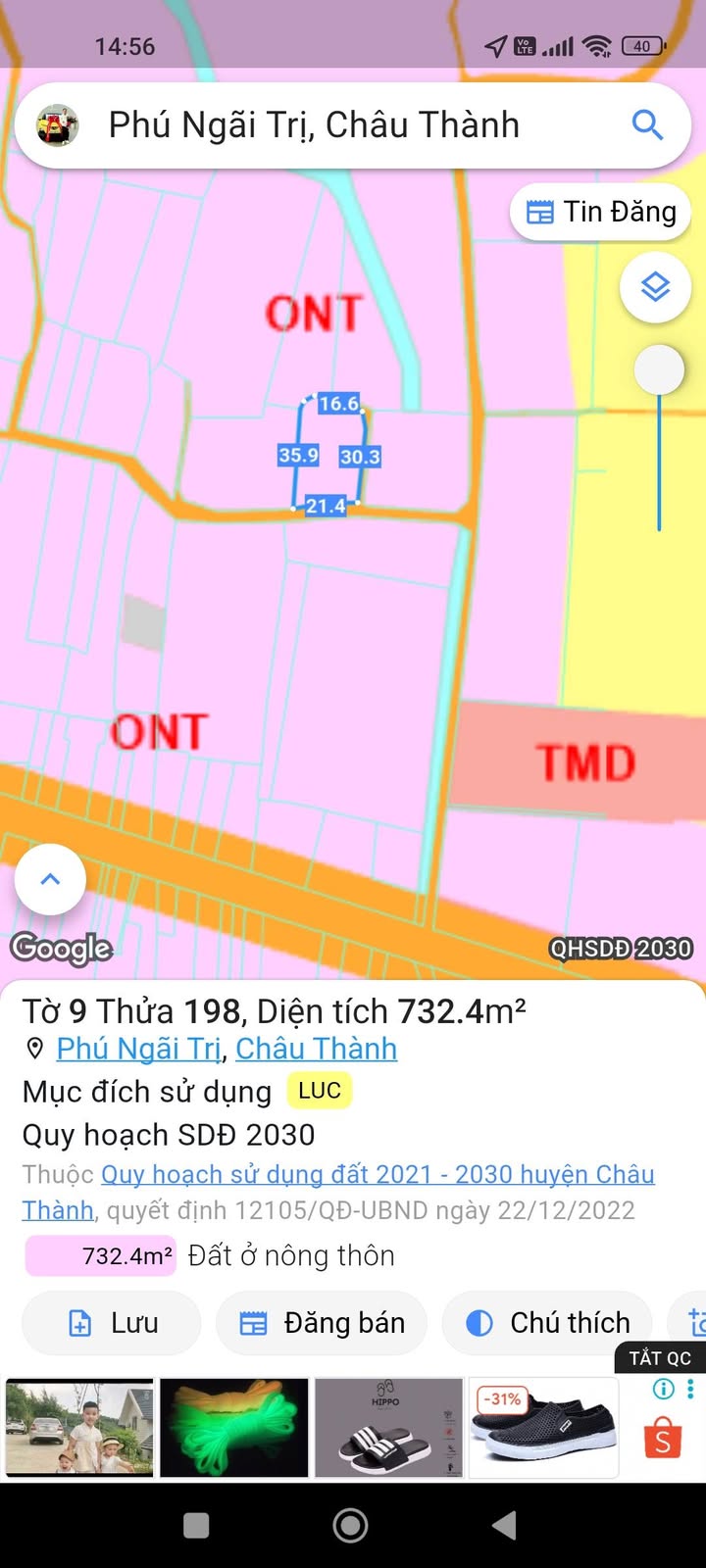Đất lúa 700m² Phú Ngãi Trị, Châu Thành, Long An - Chỉ 530 triệu, thổ cư sẵn sàng!