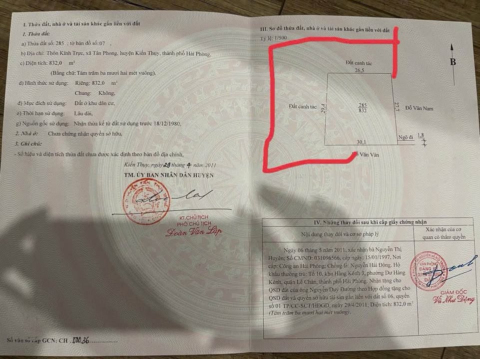 Đất nền Kính Trực, Tân Phong 832m² giá 8.6 tỷ - Cơ hội đầu tư vàng!